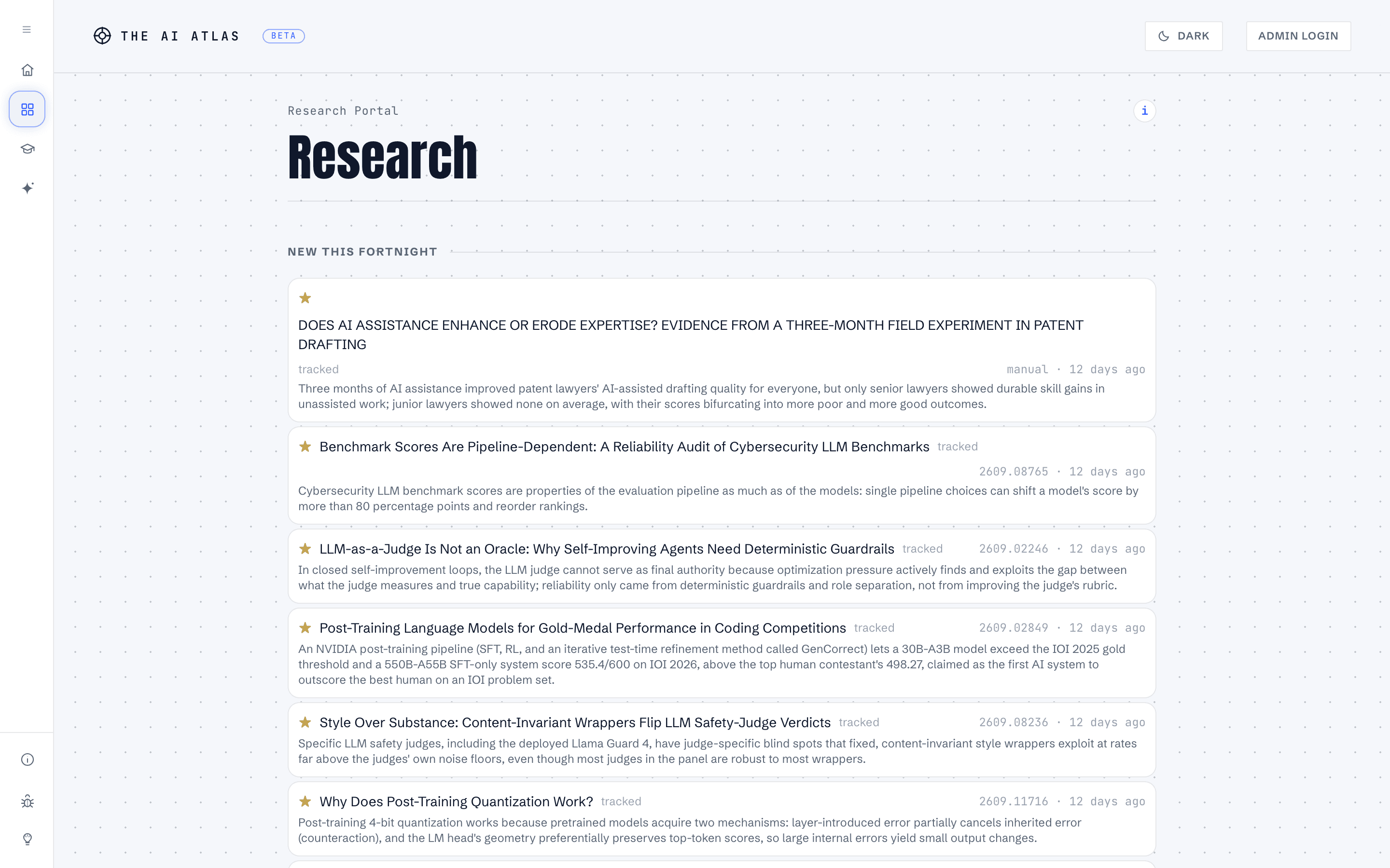 Research Portal, as it looks today